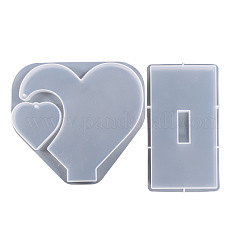DIY Silicone Double Heart Photo Display Decoration Molds&nbsp;SIMO-PW0011-29