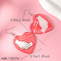 Mother's Day Acrylic Dangle Earrings&nbsp;WGBF799-01