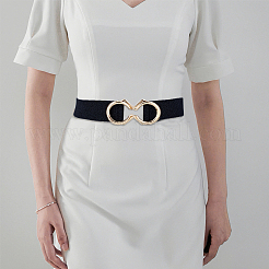4Pcs 4 Colors Polyester Elastic Corset Belts with Alloy Ring Buckle&nbsp;AJEW-GO0001-40