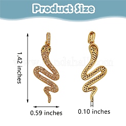 5Pcs Brass Micro Pave Cubic Zirconia Pendants&nbsp;ZIRC-SZ0002-77