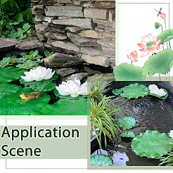 Artificial EVA Foam Lotus Leaf & Flower&nbsp;AJEW-SP0003-26B