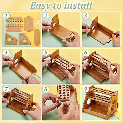 Bamboo Calligraphy Brush Holder&nbsp;DIY-WH0581-08