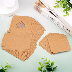 Square Kraft Paper Jewelry Storage Boxes&nbsp;CON-TAC0001-04B