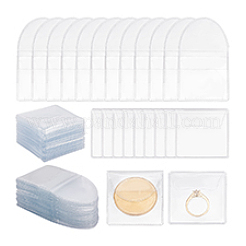 100Pcs 2 Styles Dustproof PVC Commemorative Coin Storage Envelope Bags for Jewelry&nbsp;ABAG-PH0001-49