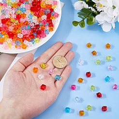 350Pcs 7 Colors Transparent Acrylic Beads&nbsp;TACR-DC0001-12