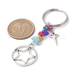 Tibetan Style Alloy Keychain&nbsp;KEYC-JKC00708-02