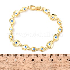 Brass Link Chain Bracelets for Women&nbsp;BJEW-D387-03G-02