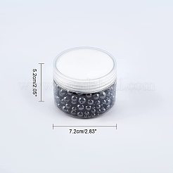 340Pcs 4 Style Non-Magnetic Synthetic Hematite Beads Strands&nbsp;G-NB0002-85