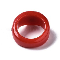 Opaque Acrylic Finger Rings&nbsp;RJEW-Q162-001D