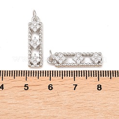Brass Micro Pave Cubic Zirconia Pendants&nbsp;KK-Z146-30P