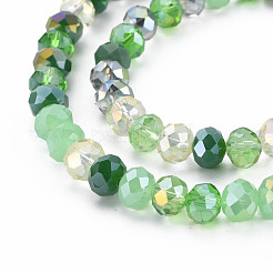 Electroplate Glass Beads Strands&nbsp;EGLA-S194-18E