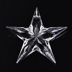 Transparent Acrylic Pendants&nbsp;TACR-T028-09A