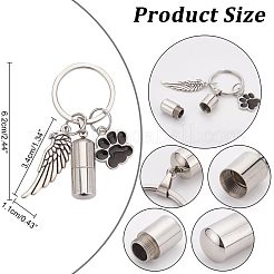 2Pcs Alloy Enamel Keychain&nbsp;KEYC-NB0001-27