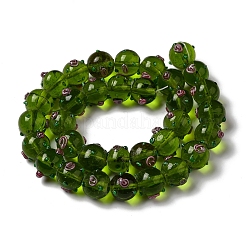 Handmade Bumpy Lampwork Beads Strands&nbsp;LAMP-K037-16B
