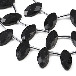 Natural Black Tourmaline Beads Strands&nbsp;G-P607-A03-01