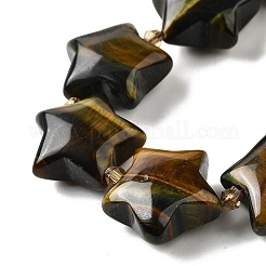 Natural Tiger Eye Beads Strands&nbsp;G-U023-C01-03