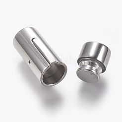 Tarnish Resistant 304 Stainless Steel Bayonet Clasps&nbsp;STAS-O114-049A-P