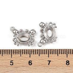304 Stainless Steel Pendant Cabochon Settings&nbsp;STAS-G356-07P-01