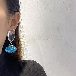 Alloy Resin Stud Dangle Earrings&nbsp;WGC5587-02
