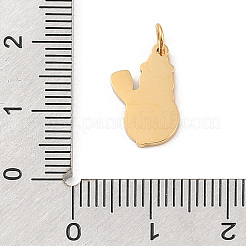 Christmas Theme 304 Stainless Steel Pendants&nbsp;STAS-F305-01