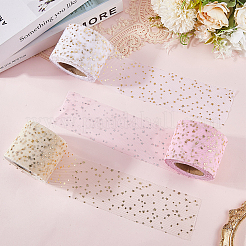 3 Rolls 3 Colors Polyester Organza Ribbons for Sewing Decoration&nbsp;OCOR-CY0002-23