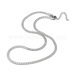 Non-Tarnish 201 Stainless Steel Herringbone Chain Necklaces&nbsp;NJEW-P282-01P