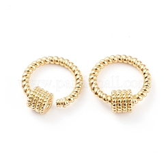 Brass Screw Carabiner Lock Charms&nbsp;KK-L197-03G