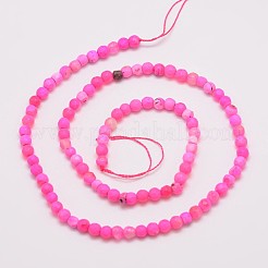 Natural Fire Crackle Agate Beads Strands&nbsp;X-G-G882-4mm-B04-5