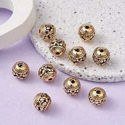 Tibetan Style Hollow Alloy Beads&nbsp;TIBEB-YW0001-12G
