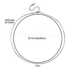 304 Stainless Steel Snake Chain Necklace for Men Women&nbsp;NJEW-YW0001-10