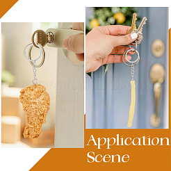 4Pcs Food Theme PVC Pendant Keychains&nbsp;KEYC-SC0002-20A