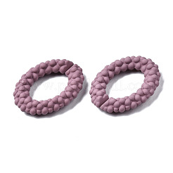 Spray Painted CCB Plastic Linking Rings&nbsp;CCB-Q091-011D