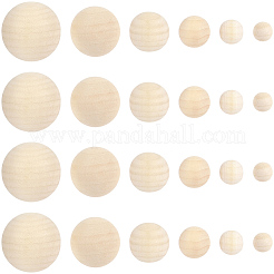 110Pcs Wooden Round Ball&nbsp;WOOD-PA0001-85