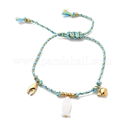 Fish & Carb & Whale 304 Stainless Steel Bracelets&nbsp;BJEW-K237-18G