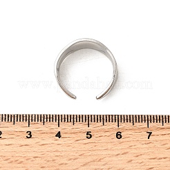 304 Stainless Steel Open Cuff Rings for Women&nbsp;RJEW-H261-05P