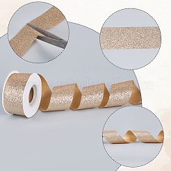 10 Yards Sparkle Polyester Ribbon&nbsp;OCOR-WH20001-31C