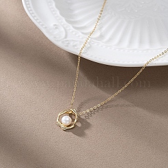925 Sterling Silver & Natural Freshwater Pearl Pendants&nbsp;SE-CBA9BBC-02G