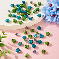 80Pcs 8 Styles Millefiori Glass Beads Strands&nbsp;GLAA-TA0003-43A