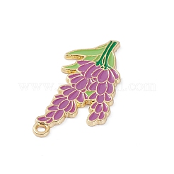Light Gold Plated Alloy Enamel Pendants&nbsp;ENAM-D065-01KCG-04