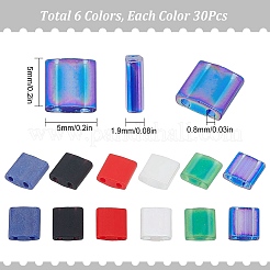 180Pcs 6 Style MIYUKI TILA Beads&nbsp;SEED-SC0001-05