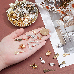 100Pcs 100 Styles Alloy Pendants&nbsp;FIND-WH0126-746
