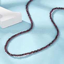 Natural Garnet Beaded Necklaces&nbsp;NJEW-K114-A-A04