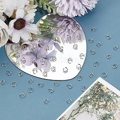 600Pcs 304 Stainless Steel Open Jump Rings&nbsp;STAS-BBC0008-81B
