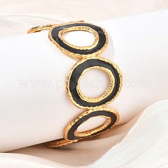 304 Stainless Steel Enamel Cuff Bangles for Women&nbsp;SA-CBAFD7D-03G