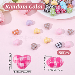 50Pcs Opaque Acrylic Beads&nbsp;OACR-SP0002-03