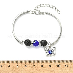 Zinc Alloy Charm Bangles for Women&nbsp;BJEW-JB14384