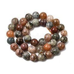 Natural Flower Agate Bead Strands&nbsp;G-B044-A01-03-A