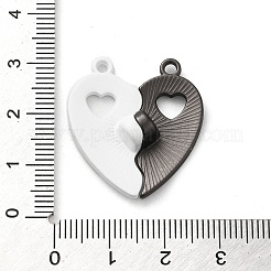 Spray Painted Alloy Magnetic Clasps&nbsp;PALLOY-Q461-02