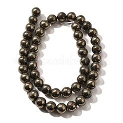 Natural Pyrite Beads Strands&nbsp;G-H059-A01-02