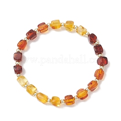 Natural Amber Beads Stretch Bracelets for Women&nbsp;BJEW-JB13255